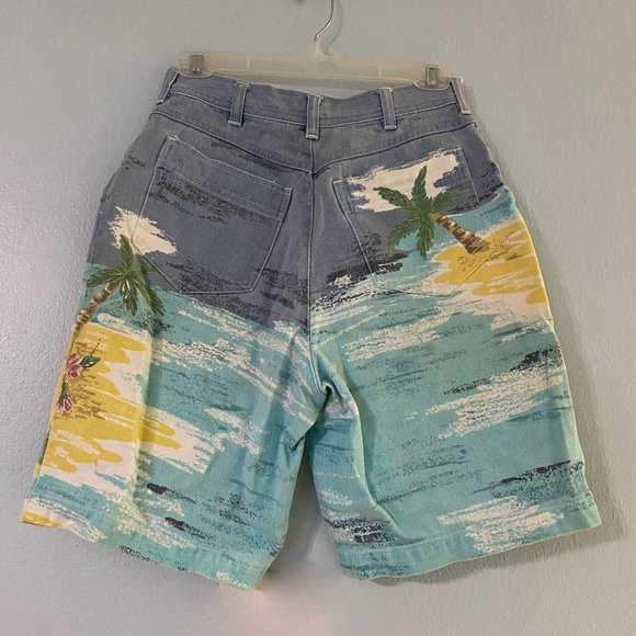 80s Together High Waist Beach Denim Mom Shorts - Picture 2 of 6